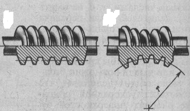 Геометрия и кинематика червячной передачи. - student2.ru