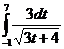 Интегралы от функций, содержащих квадратный трехчлен - student2.ru
