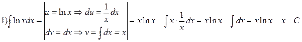 Интегрирование по частям. Формула интегрирования по частям: - student2.ru