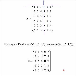 Использование матриц специального вида для выполнения матричных операций в системе Mathcad - student2.ru