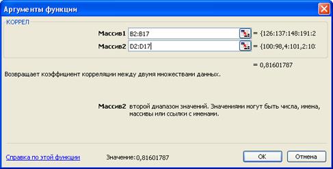 Использование статистических функций для решения маркетинговых задач - student2.ru