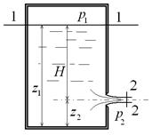 Истечение жидкости через малые отверстия - student2.ru