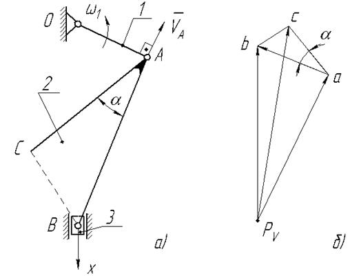 кинематический анализ плоского рычажного механизма 2-го класса - student2.ru
