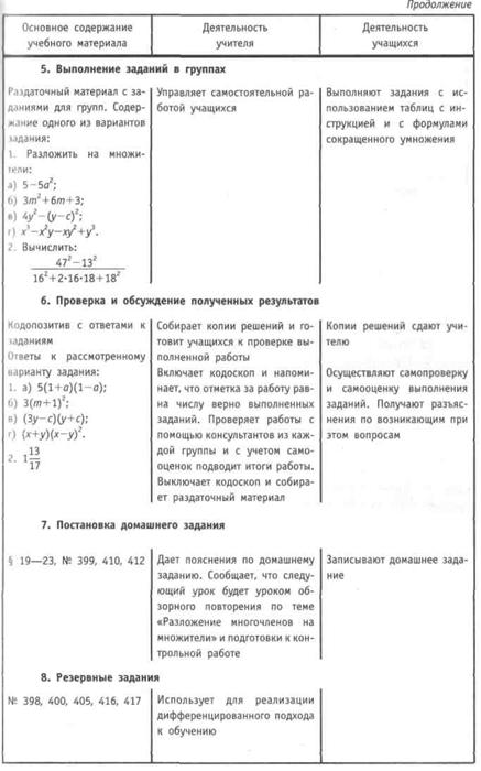 Конспект урока ознакомления с новым материалом - student2.ru