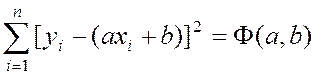 Линейная приближающая функция с двумя параметрами - student2.ru