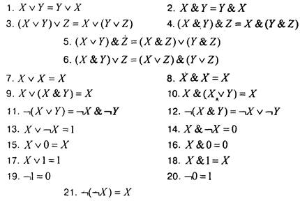 Логические формулы. Булева алгебра - student2.ru