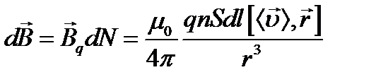 Магнитная индукция движущегося заряда. - student2.ru