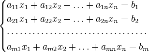 Матрица как запись коэффициентов системы линейных уравнений - student2.ru