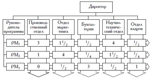 Матричная организационная структура проекта - student2.ru