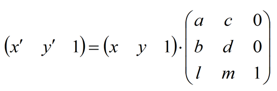 Матричное 2х2 представление геометрических преобразований - student2.ru