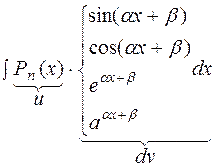 Метод интегрирования по частям - student2.ru