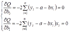 Метод наименьших квадратов - student2.ru