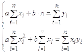 Метод наименьших квадратов. Пусть между переменными x и y предполагается функциональная зависимость y = f(x), подлежащая определению - student2.ru