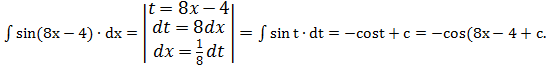 Метод подстановки в неопределенном интеграле - student2.ru