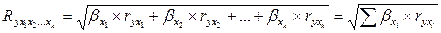 Расчет параметров уравнения множественной регрессии - student2.ru