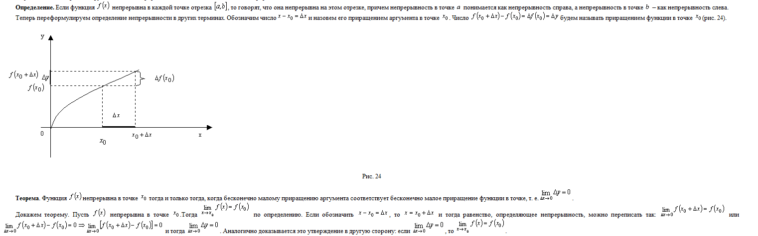 Непрерывность функции. Точки разрыва - student2.ru