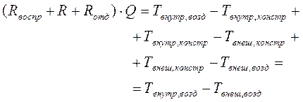 Общее сопротивление теплопередаче - student2.ru