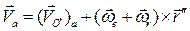 Общий случай движения тела (для скоростей). - student2.ru