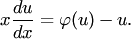 Однородное уравнение первого порядка - student2.ru