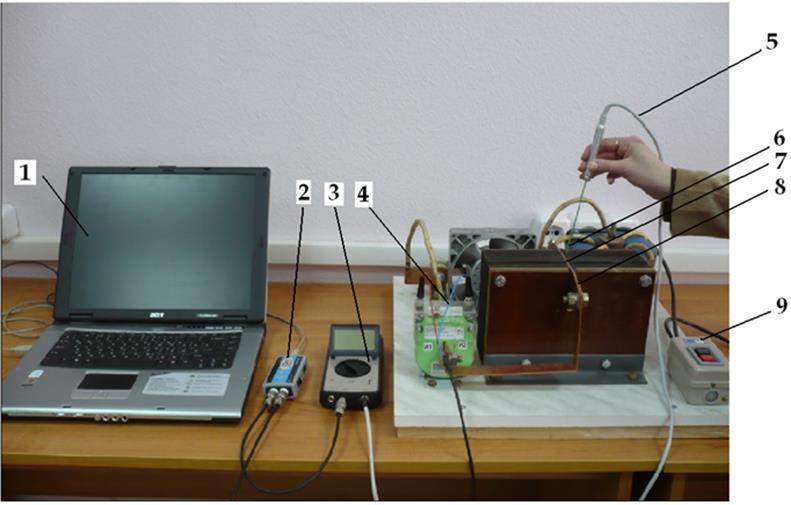 Описание лабораторного стенда и измерительного комплекса. На рисунке 2 представлена электрическая схема лабораторной установки, а на рисунке 3 – ее общий вид - student2.ru