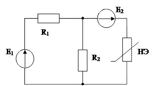 Основные расчетные соотношения. В нелинейных элементах (НЭ) электрической цепи нелинейно связаны между собой ток и напряжение (в сопротивлении) - student2.ru