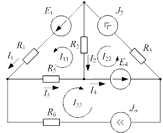 Основные теоретические положения. Метод контурных токов – один из основных и широко применяемых на практике методов - student2.ru
