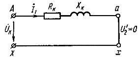 Основные уравнения, векторная диаграмма и схема замещения при коротком замыкании трансформатора - student2.ru