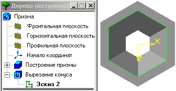 Основные элементы интерфейса главного окна при объёмном моделировании - student2.ru