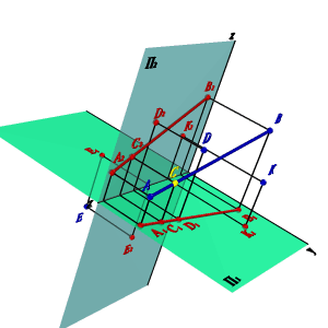 Положение прямой относительно плоскостей проекций. Следы прямой. - student2.ru