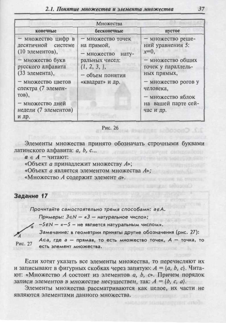 Понятие множества и элемента множества - student2.ru