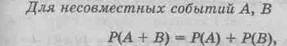 Понятие случайного события, элементарный исход, множество элементарных событий. Алгебра событий: сумма, произведение событий. Несовместные события. Полная группа событий. Противоположеные события. - student2.ru
