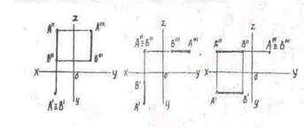 Построения недостающих проекций точек - student2.ru
