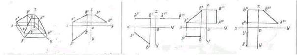 Построения недостающих проекций точек - student2.ru