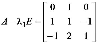 Правило нахождения собственных векторов - student2.ru