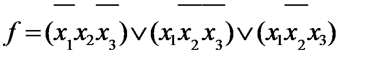 Представление функции в виде совершенной дизъюнктивной и совершенной конъюнктивной формах. Разложение функции по начальному множеству переменных - student2.ru