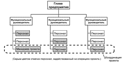 Проектная организационная структура реализации проекта - student2.ru