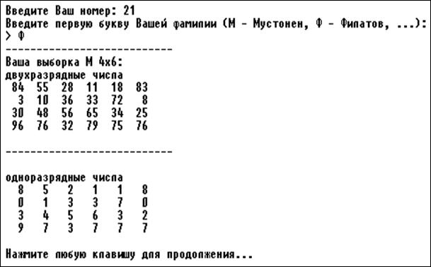 Программа Random (Windows-версия) - student2.ru