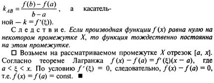 Производная функции в точке, ее геометрический смысл. - student2.ru