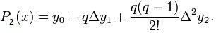 Прямая интерполяционная формула Ньютона - student2.ru
