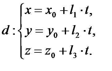 Прямая линия в трёхмерном пространстве - student2.ru