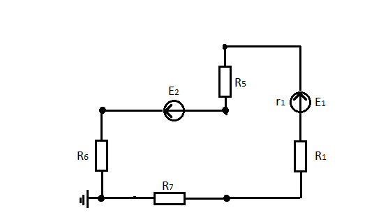 расчет цепи постоянного тока методом контурных токов - student2.ru