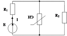 Рассчитать ток, протекающий через НЭ. - student2.ru