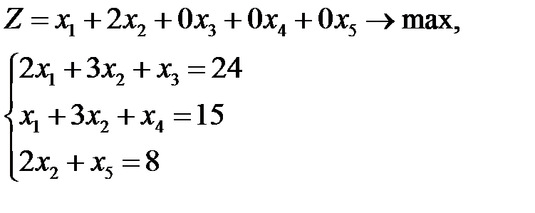Решение симплексным методом - student2.ru