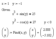 Решение систем нелинейных уравнений - student2.ru