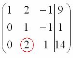 Решение системы линейных уравнений методом Гаусса (последовательного исключения неизвестных) - student2.ru
