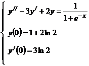 Решить дифференциальное уравнение 2-го порядка с постоянными коэффициентами методом неопределенных коэффициентов. - student2.ru
