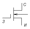 Рис3.5. Схемные обозначения полевых транзисторов - student2.ru