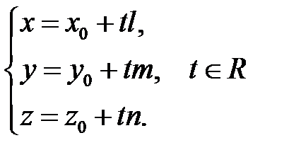 рівняння прямої у просторі - student2.ru