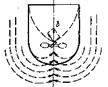 Сила попутного потока b проявляет себя в наибольшей степени на переднем установившемся ходу, вызывая уклонение кормы судна в сторону, обратную вращению винта - student2.ru