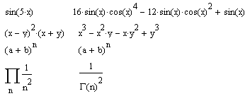 Символьные операции пакета Mathcad - student2.ru